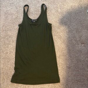Vince Green Fitted Tank Top